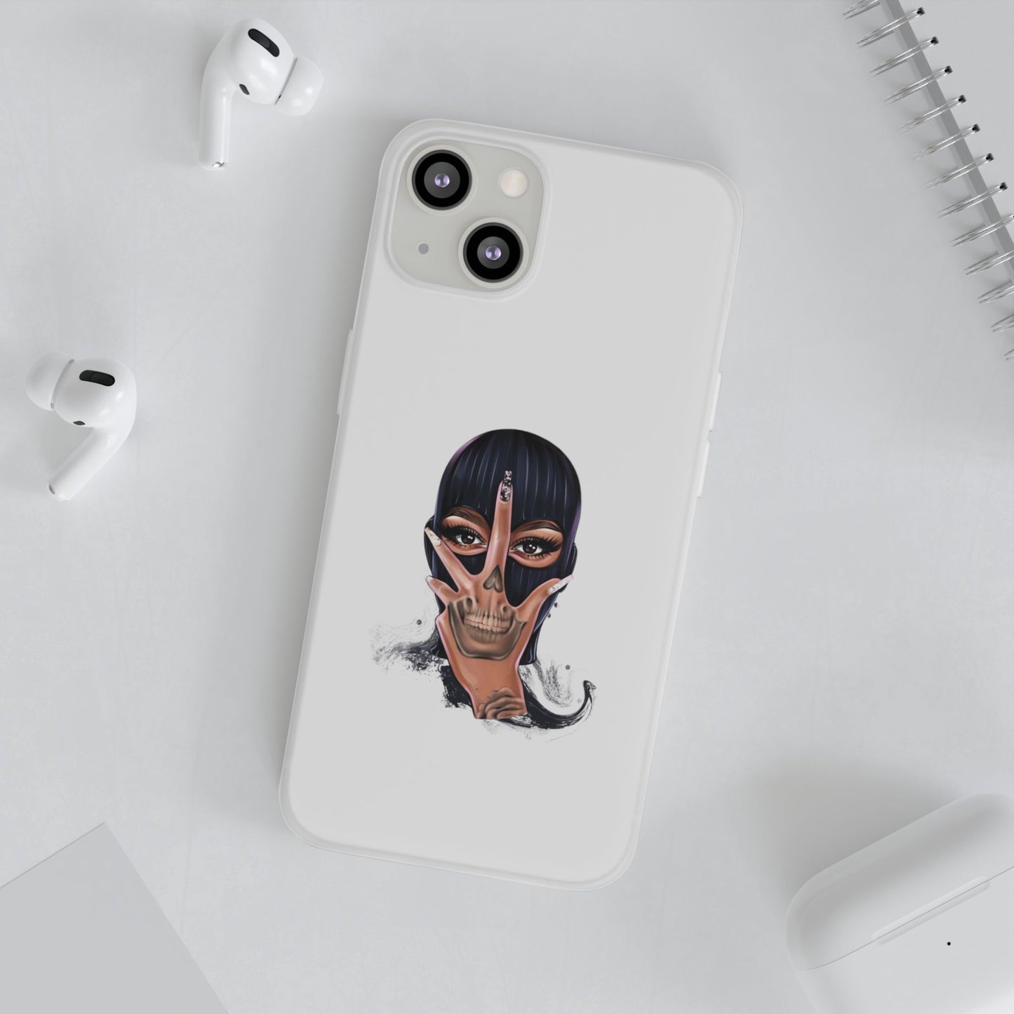 Coque Skull Glam Girl – Style Baddie Aesthetic (iPhone & Samsung)