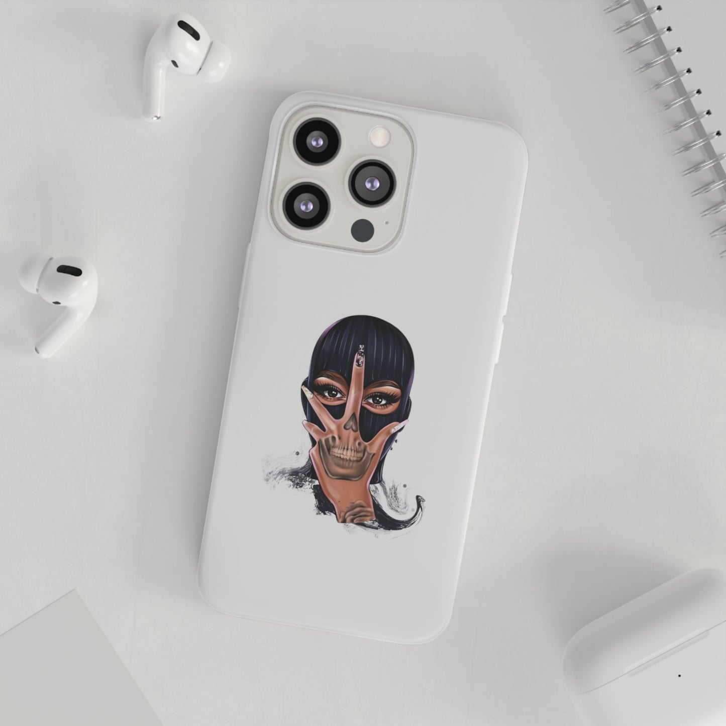 Coque Skull Glam Girl – Style Baddie Aesthetic (iPhone & Samsung)